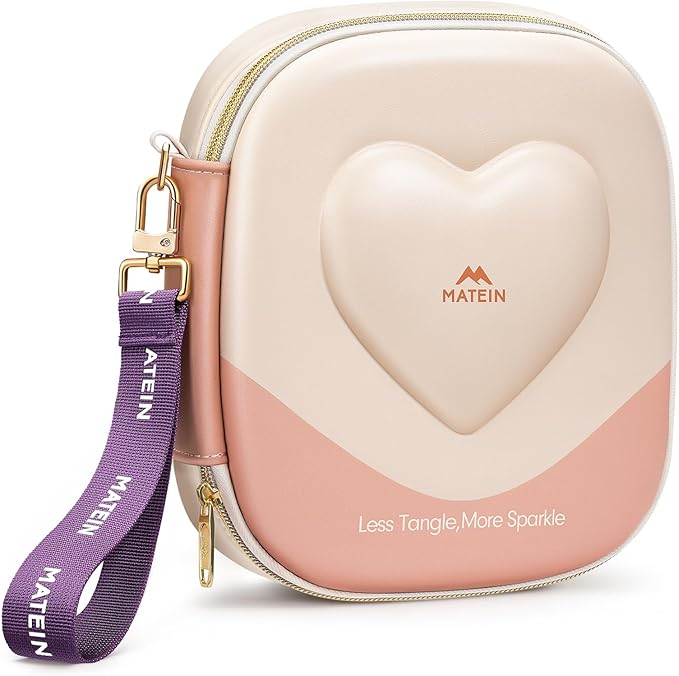 MATEIN Hardcase Tech Accessory Pouch, Valentines Gifts for Her, Cute Travel Electronics Organizer Cable Organizer Bag for Girls, Waterproof Portable Instant Print Camera Case for Travel Essentials