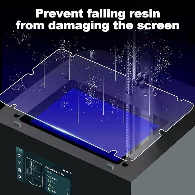 6PCS Screen Protector for Resin 3D Printer, 10.1 Inch Screen Protective Film for Anycubic Photon Mono M7 / M7 Pro, 0.1mm Thickness Screen Film