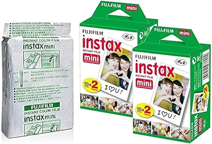 Fujifilm Instax Mini Instant Film,10 Sheets×5 Pack(Total 50 Shoots) [Bulk Packaging] International Version