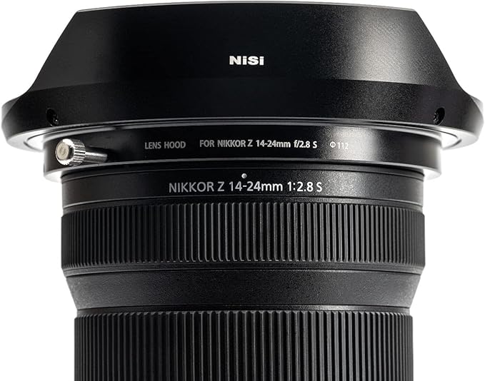 NiSi Lens Hood for Nikon Z 14-24mm f2.8S | Hood with 112mm Filter Thread and No Light Leakage | Camera Lens Accessories