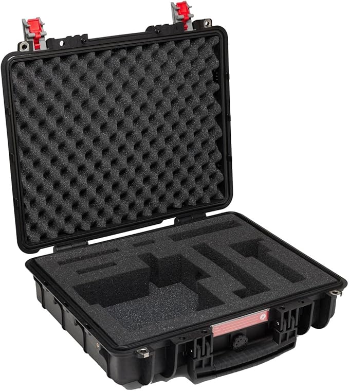 Manfrotto PRO Light Tough 47F, Hard Case for Camera, Photography and Videography Suitcase, Hand Luggage Size, Padded Case with Airtight Closure and Pre-Cubed Sponge, IP67, Dustproof, Waterproof