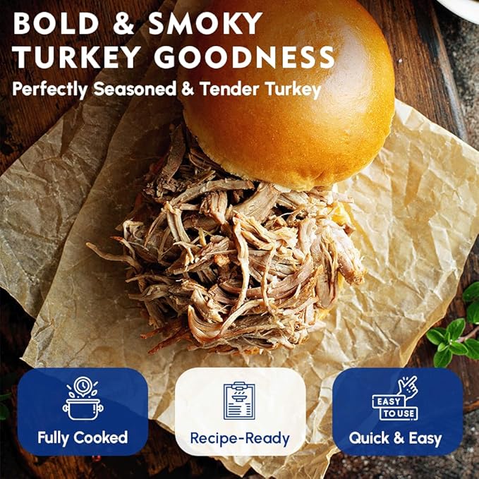 Werling & Sons Fully Cooked Canned Turkey Meat 14.5 Oz Heat & Eat Premium Quality Recipe Ready Canned Meat for Everyday Quick Meals, Camping, Emergency Canned Food & Survival Preparedness Pack of 6
