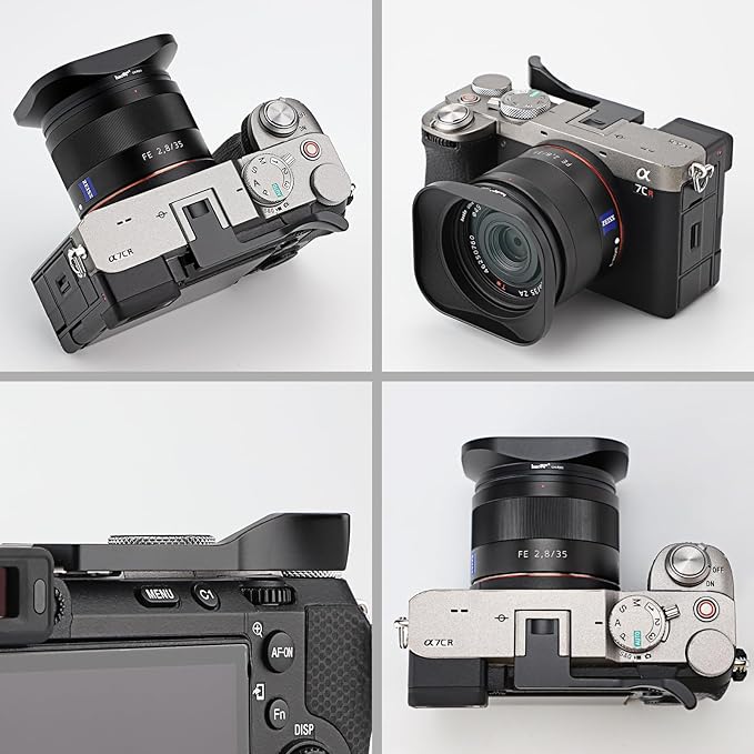 Haoge Metal Thumb Up for Sony α7CII,α7CR Alpha 7CII,ILCE-7CII,A7CR Digital Camera Accessories (Not Fits A7C) Black THB-A7CII-B Hot Shoe Rest Hand Grip