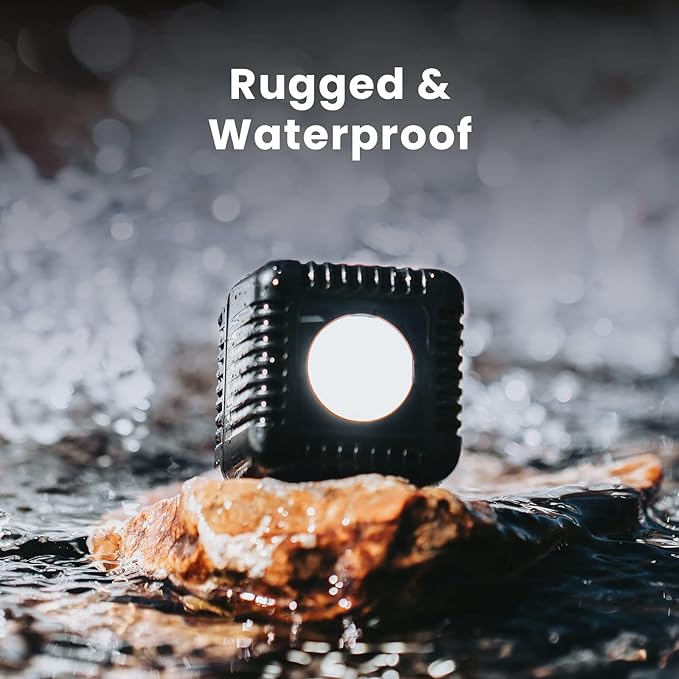 Lume Cube 2.0 Portable App-Controlled Waterproof LED Cube Light with DSLR Shoe Mount | Waterproof, Adjustable Brightness, Indoor Studio & Outdoor Use, for Photo and Video