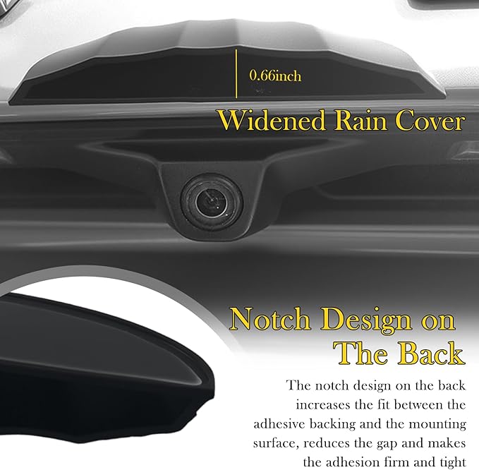 Car Backup Camera Protective Sticker,Soft Car Back Up Camera Rain Cover with Wider Design for Blocking Rainwater,Essential Reverse Cameras for Cars Accessories Rain Cover