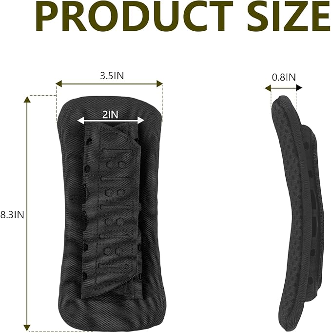 Archerest 2 Pack Tactical Plate Carrier Shoulder Pads, Soft Vest Shoulder Strap Cushion, Mesh Breathable Strap Pad for Backpack