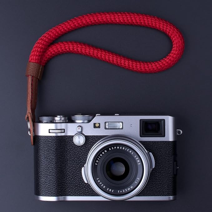 Camera Wrist Strap,Hand Strap lanyard for DSLR SLR Mirrorless Camera Rope Adjustable Safety Strap(Red)