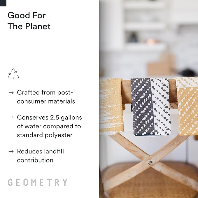GEOMETRY Kitchen Dish Cloths - Quick Dry Dishcloths for Kitchen - Premium Dish Rags with Geoweave - 3-Pack Set Tiny Petals