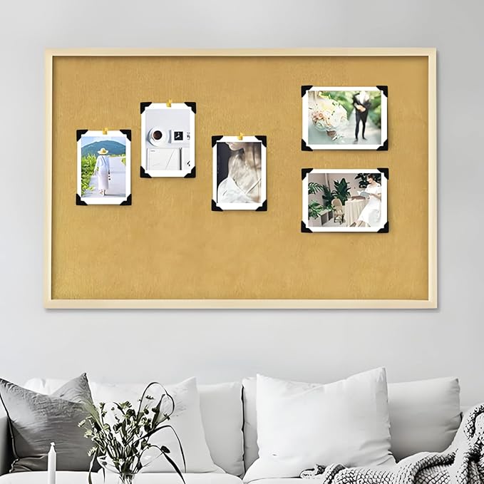 Pine & Linen 288pcs Durable Photos Corners,Photo Corner Stickers Self-Adhesive Mounting Corners, Acid Free Photo Corner for Scrapbooking/DIY Enthusiasts（Black）