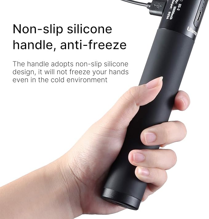 ULANZI Battery Handle Grip, BG-3 10000mAh Grip Portable Charger Tripod Monopod - 12+ Age Recommendation - for DSLR Action Camera Smartphone Vlogging Time-Lapse Shooting Live Streaming Filmmaking