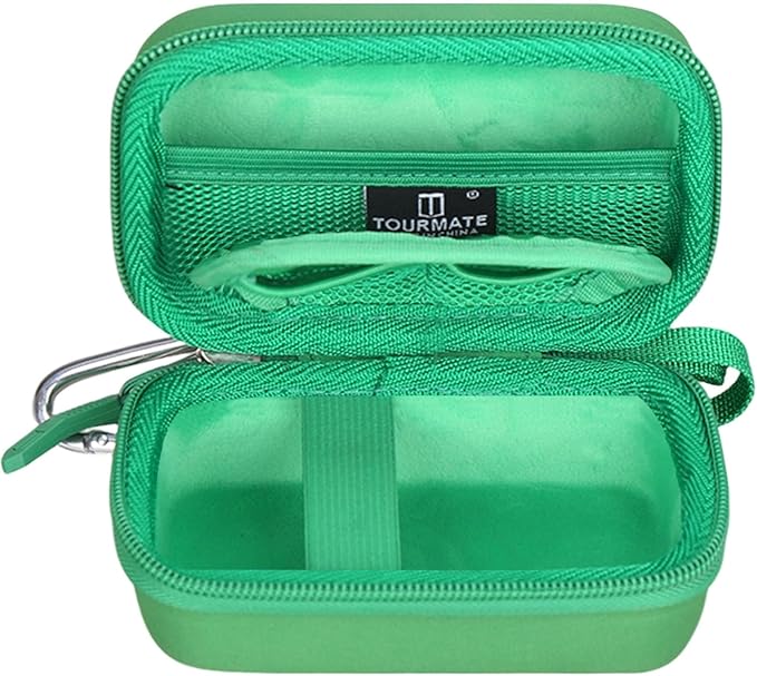 Hard Storage Case for CAMKORY/VAHOIALD/QONGUDS/Fleafer/WONNIE/VYNCS/SMARTKLIK/Rovemre/YiFuar/Focusify/Canon PowerShot 180 190/Sony DSCW800 830 Digital Camera(Case Only) (Green)