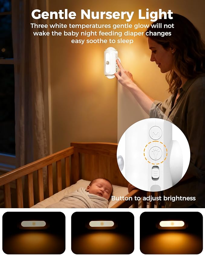 Motion Sensor Wall Light, Rechargeable Peel and Stick on Sconce Set of 2, Wireless No Drill RGB Wall Lamps, Magnetic Battery Operated Indoor Lighting for Hallway, Stairs, Bedroom, Bathroom, Bar Decor
