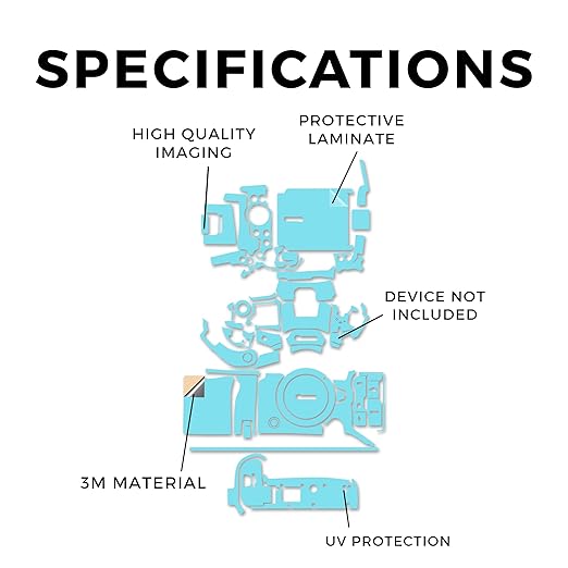 Camera Skin Compatible with Canon EOS R5 Mark II (2023) - Solid Baby Blue - Premium 3M Vinyl Protective Wrap Decal Cover - Easy to Apply | Crafted in The USA by MightySkins