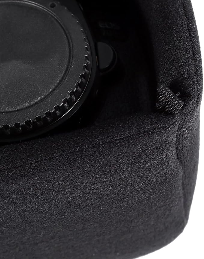 Camera Bag Insert, DSLR Camera Padded Case Insert Shockproof Protective Organizer for Photographers Travel Lens Accessory Case (Black