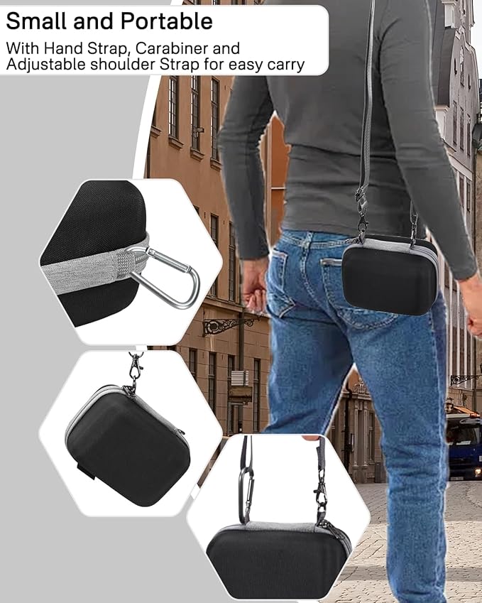 RAIACE Hard Storage Case Compatible with KODAK EKTAR H35/ H35N Film Camera, Protective Carrying Bag for Digital Camera Case. (case only)-Black