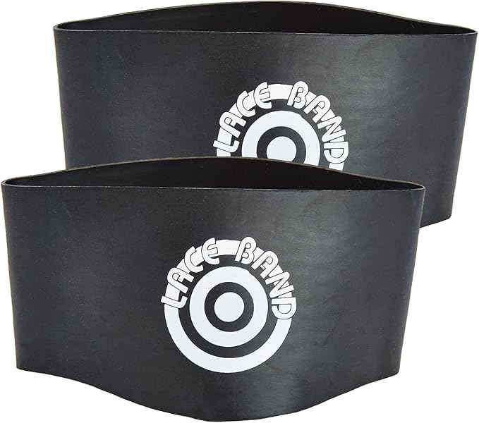 Unique Sports Lace Bands Black Soccer Cleat Lace Cover (6 Pair)