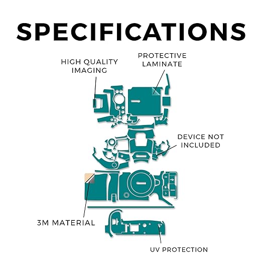 Camera Skin Compatible with Canon EOS R5 Mark II (2023) - Solid Teal - Premium 3M Vinyl Protective Wrap Decal Cover - Easy to Apply | Crafted in The USA by MightySkins