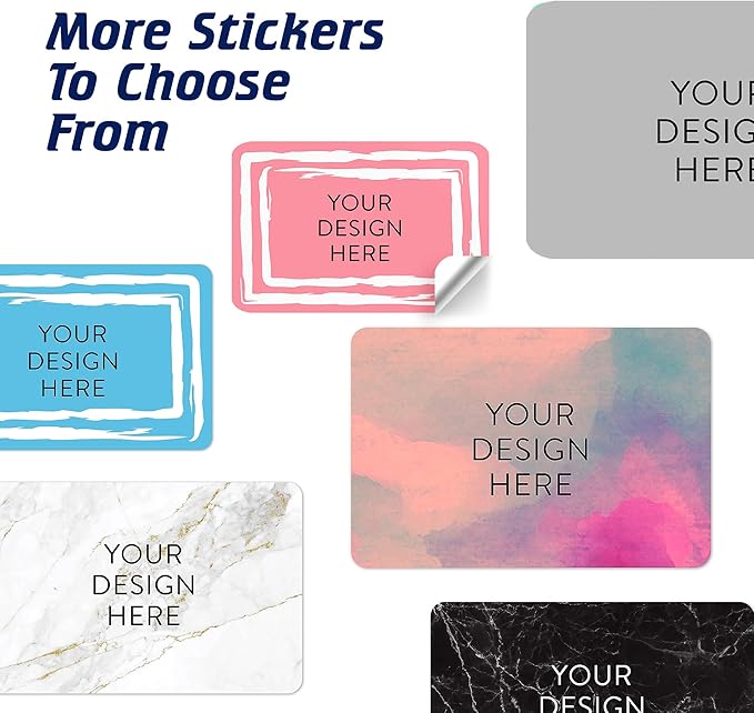 100 Custom Vinyl Stickers - Upload Your own Image, Text, Design, Logo - Personalized Logo Labels for Handmade, Packaging, Bottle, Jars, Candle, Brand Stickers (Pink, 6x4)