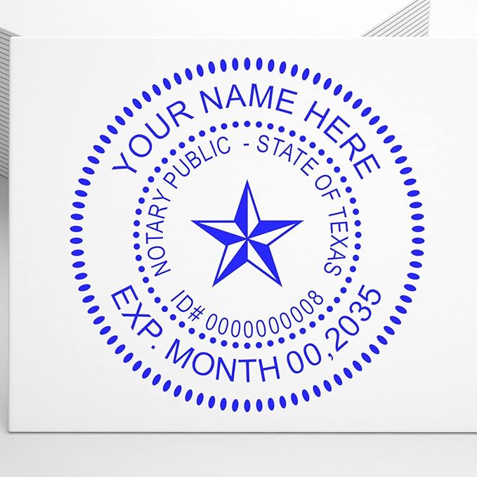 Premium Texas Notary Public Supply Kit Kit Includes: Notary Acknowledgement Stamp, Notary Journal and an Official Round Notary Stamp - MaxLight Pre-Inked Stamps, 5 Ink Colors