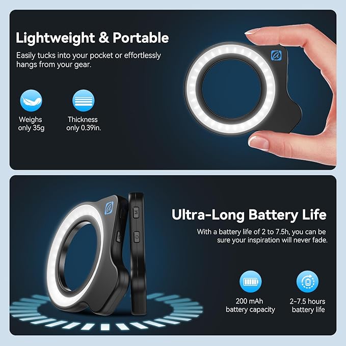 APEXEL 10-20X Macro Lens for iPhone & Android Phones | HD Photography Lens Kit with Universal Clip & 45-Mode Fill Light | Capture Still Life Close-Ups, Insects, Plants, Jewelry, Food & Small Objects