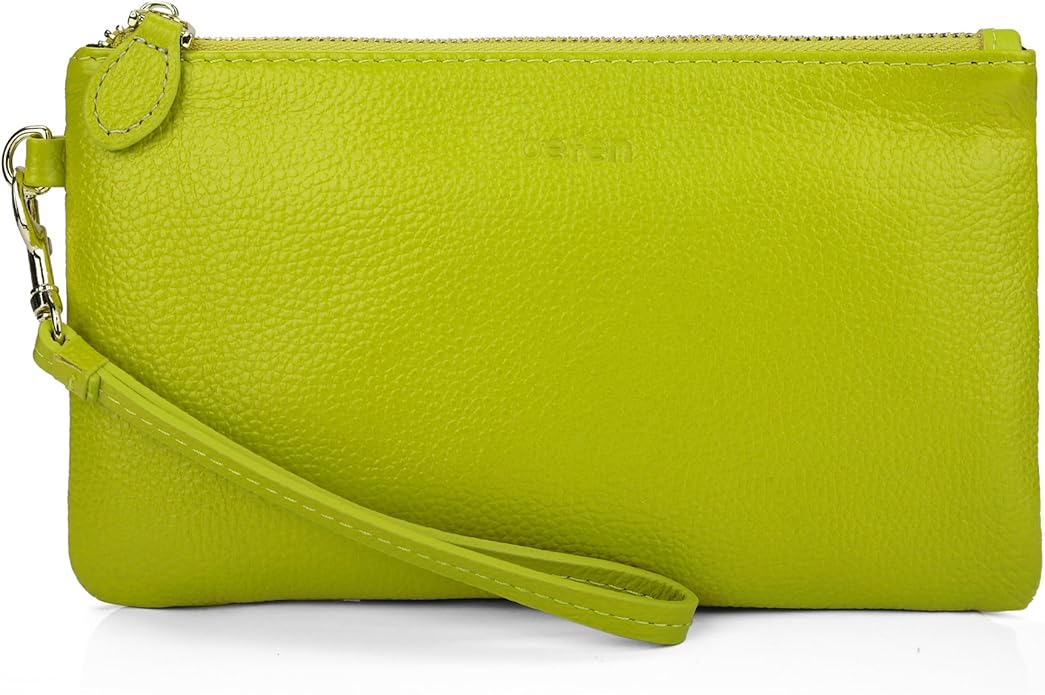 befen Genuine Leather Wristlet Clutch RFID Blocking Bag Cell Phone Wallet Purse Wristlet Wallet Purses and Handbags for Women
