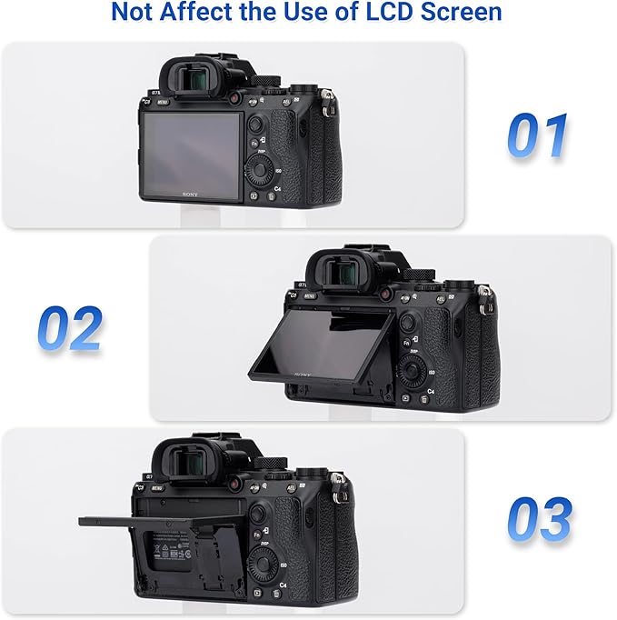 JJC 2-Pack FDA-EP18 Eyecup Eyepiece Eye Cup for Sony A7 A7II A7III A7R A7RII A7RIII A7RIV A7S A7SII A9 A99II A58 for Sony A7 A7 II A7 III A7R A7R II A7R III A7R IV A7S A7S II A99 II A58 Camera