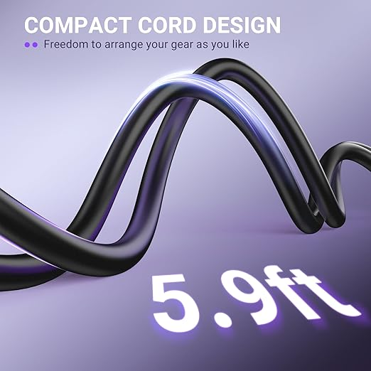 FIFINE XLR Microphone Cable, 5.9ft Male to Female Mic Cord for Studio Recording, Balanced 3-Pin Cable Compatible with XLR Microphone for Podcast Streaming AM8, K688-L9C
