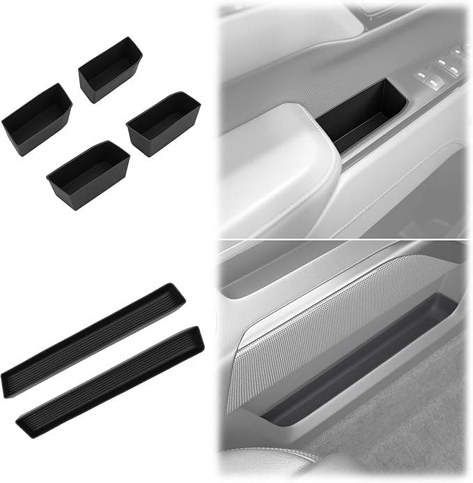 6PCS Center Console Organizer for 2022-2025 Chevy Chevrolet Silverado/GMC Sierra Shifter Gear Side Tray Door Handle Storage Box Phone Pocket Inserts Accessories
