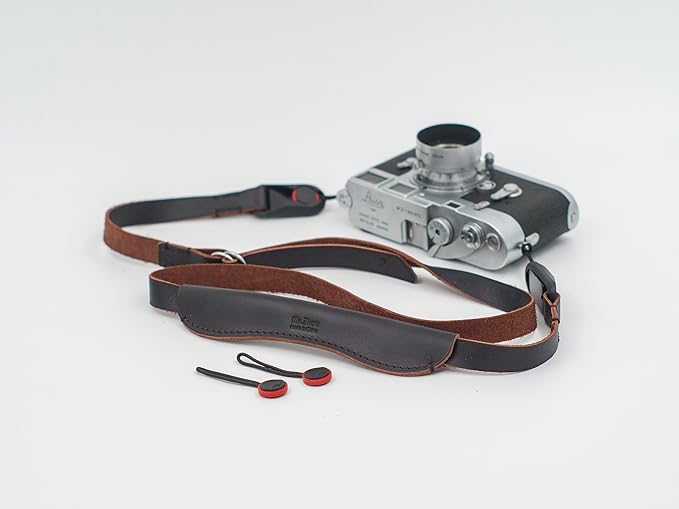 Camera Neck Strap with Quick Release Rings for Leica Canon Nikon compatible with Peak Design Anchor Links