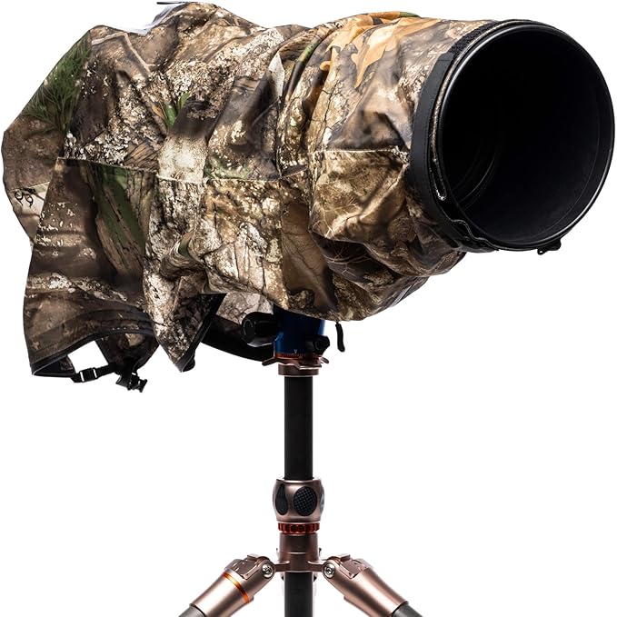 Think Tank Emergency Rain Covers for DSLR and Mirrorless Cameras with 300-600mm f/4 Lens - Large (Realtree APX Camouflage)