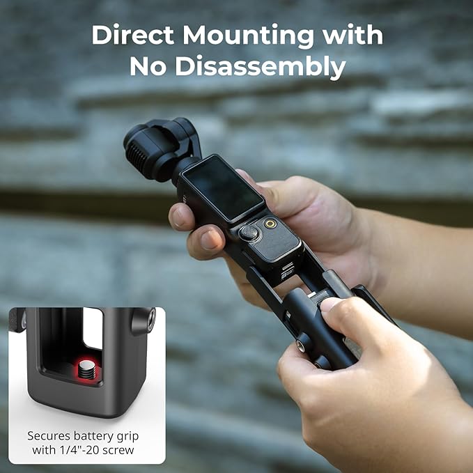 SMALLRIG Expansion Adapter Accessorie for DJI Osmo Pocket 3, Protective Cage, with 1/4"-20 Threaded Toles, Mount for NATO Rails, Handles, Magic Arms