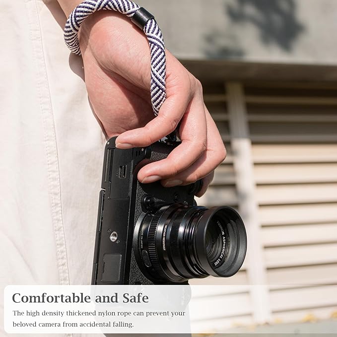 VOVMOEYA Rope Camera Wrist Strap,Camera Hand Strap Compatible with A6400 A6000 A7 IV,for Fujifilm X100V for Nikon Zf Z30 for Canon EOS R6 R7 R8 R10 Camera Wrist Straps for dslr