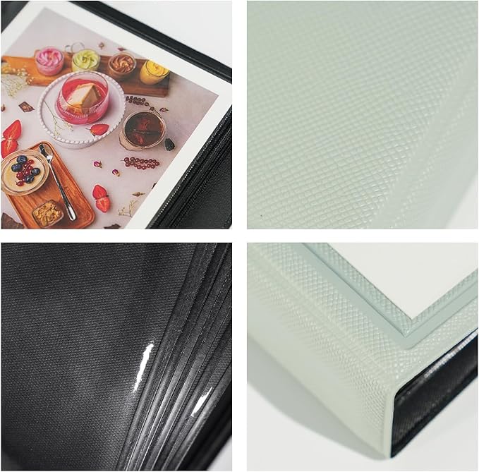 iFreak Polaroid Photo Album Book Fits For Fujifilm Instax Wide Square Picture Album, Holds Square Instant Square SQ1 SQ6 SQ10 SQ20 Camera Film Polaroid 600 i Type 3.5x4.25 inch Film (Mint Green)