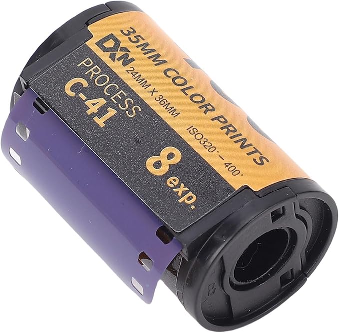 Color Film, ISO 320-400 35mm Film for 135 Camera, Fine Grain Color Print Film for Low Light or Fast Action, 8 Sheets