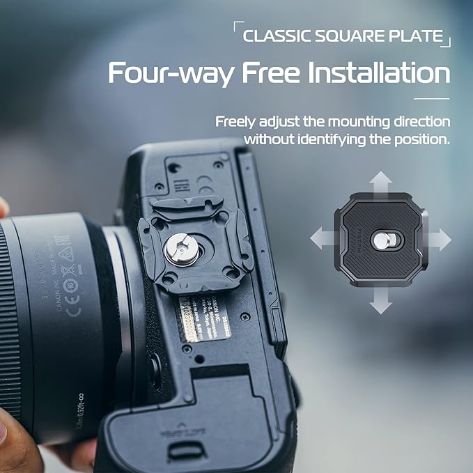 ULANZI F38 Camera Shoulder Strap Mount Quick Release for Shoulder Straps Kit V2, QR Plate Camera Tripod Mount