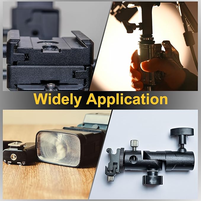 MECCANIXITY Camera Screw Mount Set, Double End Screw, Screw Nuts, Female Screw for Camera, Tripod Screw Adapter, Monopod, Flash Light