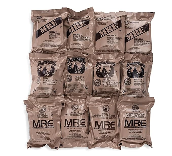 Wornick Sopacko, Ameriqual MRE Meals Ready to Eat Inspection 2025, 2026 or Better, Emergency Food Supply, Survival Camping Outdoor 12 Pack(A & B Case Bundle, 2, Count)