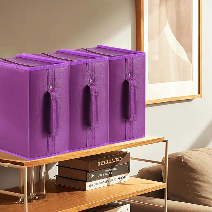 DVD Case CD Storage,384 Capacity CD Cases Holder DVD Storage Case Holders CD DVD Disc Case Storage Wallet Binder for Car Home Office Travel (Purple)