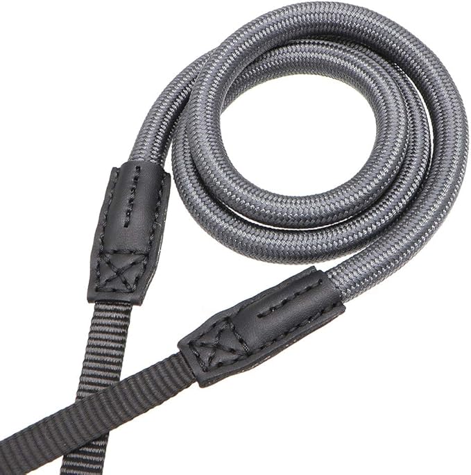 HITHUT Quick Release Camera Neck Strap Shoulder Strap Belt for Mirrorless Digital Cameras Climbing Rope with Quick Release QD Loops Connector with O-Ring Adjustable Length 30-53inch Gray