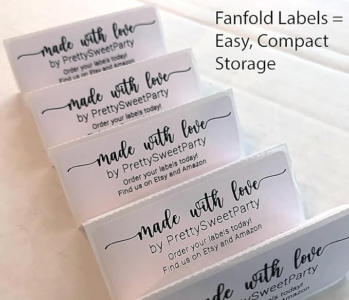 White Address Labels - Personalized Return Address Labels, Mailing and Shipping Labels for Envelopes, Packages, Business, Home by PrettySweetParty (250, No icon)