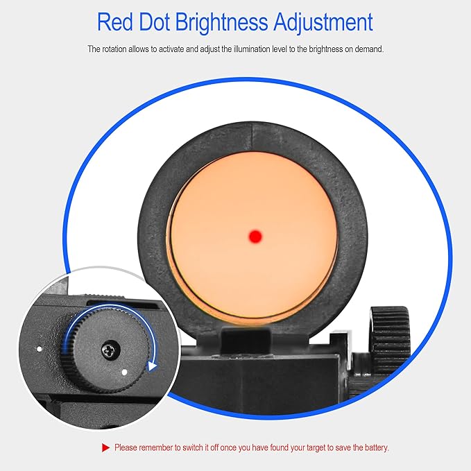 Astromania StarPointer Finderscope for Astronomical Telescopes Reflex Viewfinder, Red Dot Finder Scope Sight Telescope Accessories with Slide-in Bracket Compatible for Universal Dovetail Mounting Base