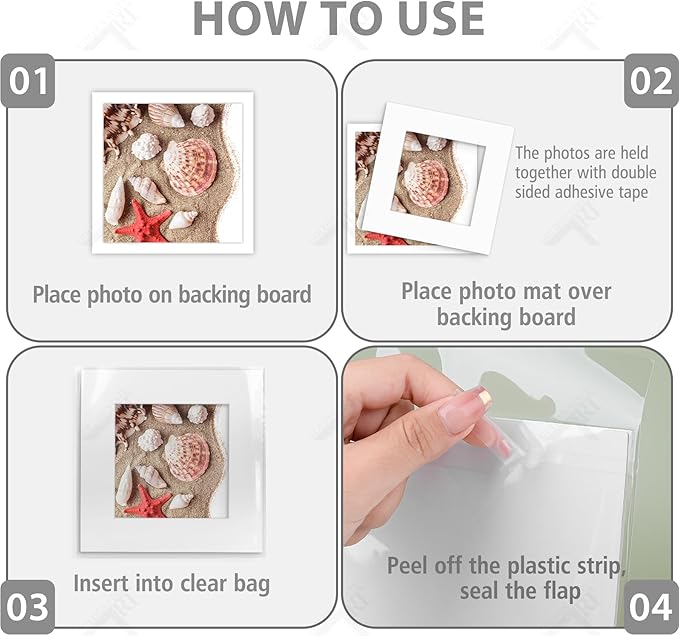 Golden State Art, Acid Free, Pack of 25, 12x12 White Picture Mats Mattes with White Core Bevel Cut for 8x8 Photo + Backing + Bags