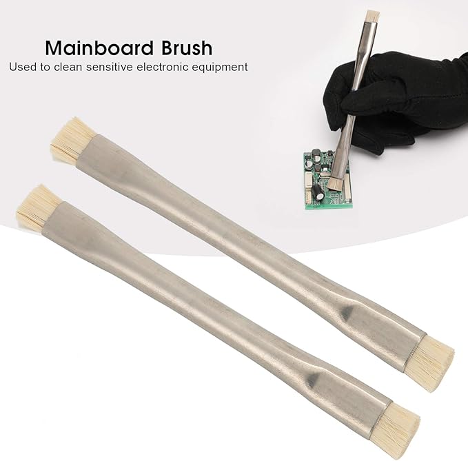 Antistatic Brush, 2 PCS Mainboard Cleaning Tools ESD Safety Dust Removal Brush Soft Brush for Cleaning Keyboard PCB Mobile Phone Parts