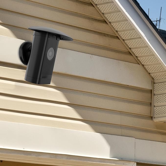 HOLACA Sun Rain Shade Camera Cover for Stick Up Cam Pro,Camera Shield for Resistant UV Black