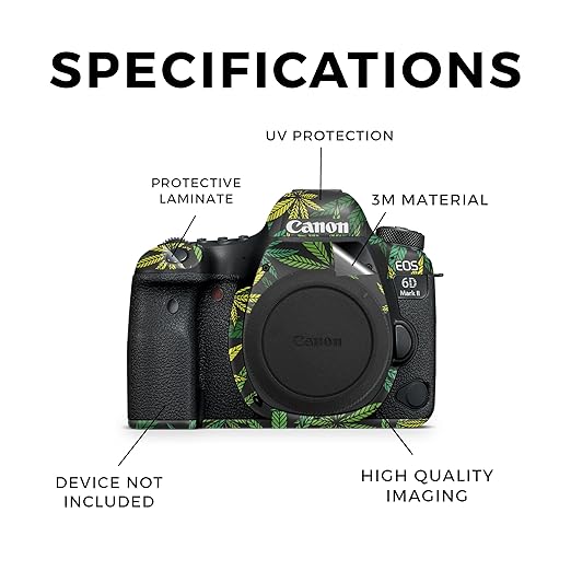 Camera Skin Compatible with Canon EOS 6D Mark II Camera (2017) - Cannabis Culture - Premium 3M Vinyl Protective Wrap Decal Cover - Easy to Apply | Crafted in The USA by MightySkins