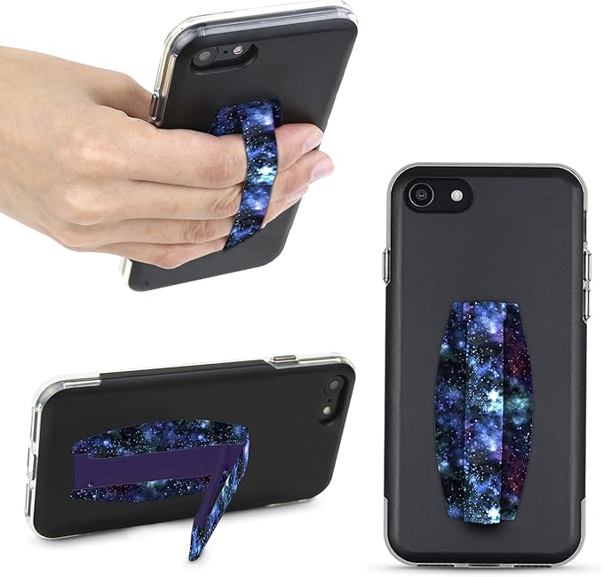 Gear Beast Universal Cell Phone Grip - Ultra Slim Elastic Finger Holder & Phone Stand