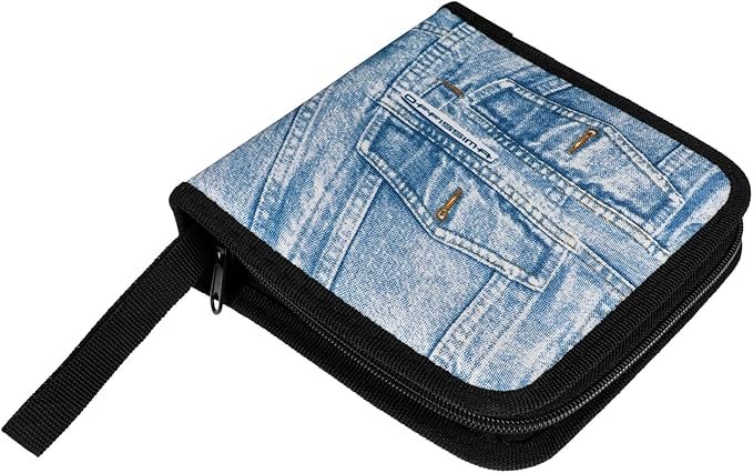 CD Case CD DVD Holder 40 Capacity DVD Storage Case CD Cases For Car CD Organizer Binder CD Book DVD Holders Storage Cases CD Wallet With Sleeves Small CD Carrying Box Disc Booklet For Home Travel
