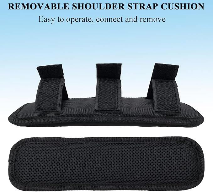 Soft Long Shoulder Strap Pad, Removable & Breathable & Thick Backpack Strap Pads for Bag Strap