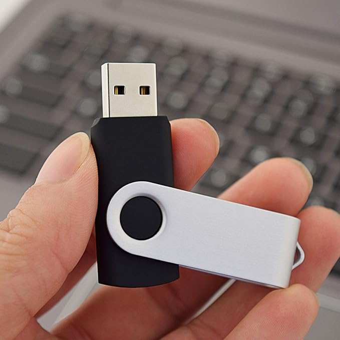 KOOTION 20pcs 4GB USB Flash Drives - 4GB Thumb Drives, Black