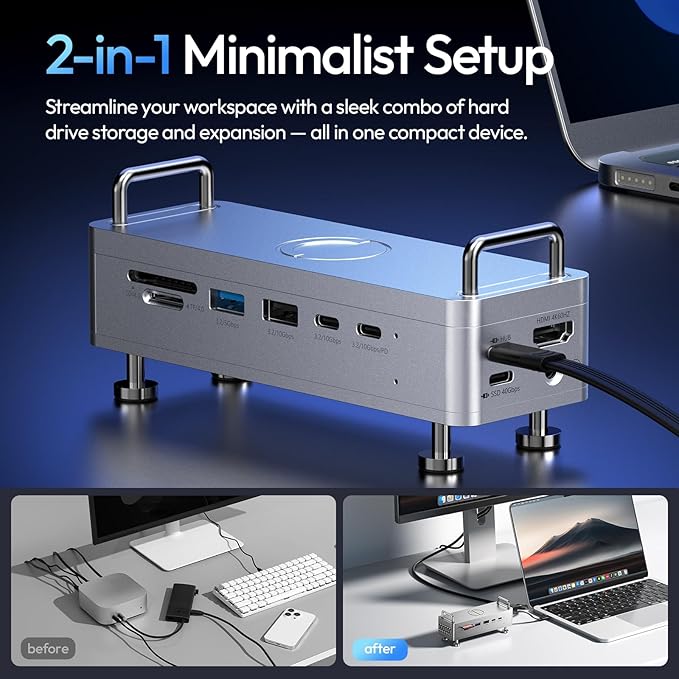 ULANZI HD02 Magic Arm Super Clamp Kit and QT03 Docking Station
